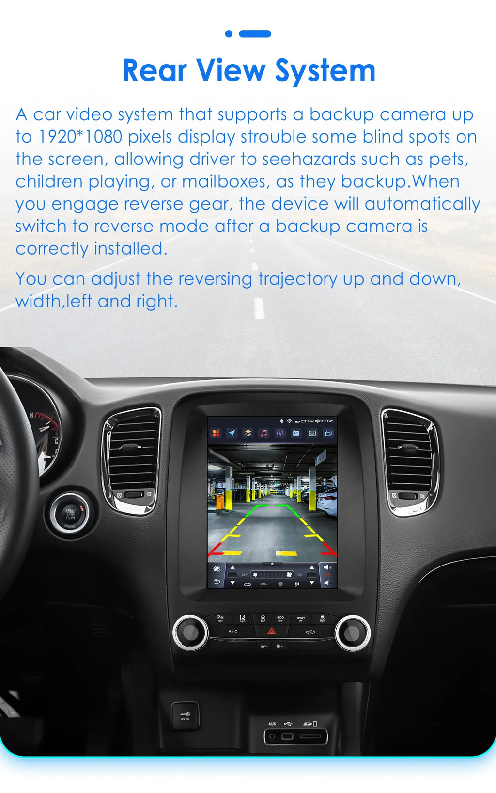 9.7"Android 13 Auto Car radio For Dodge Durango 2014-2020 multimedia GPS navi Stereo car i