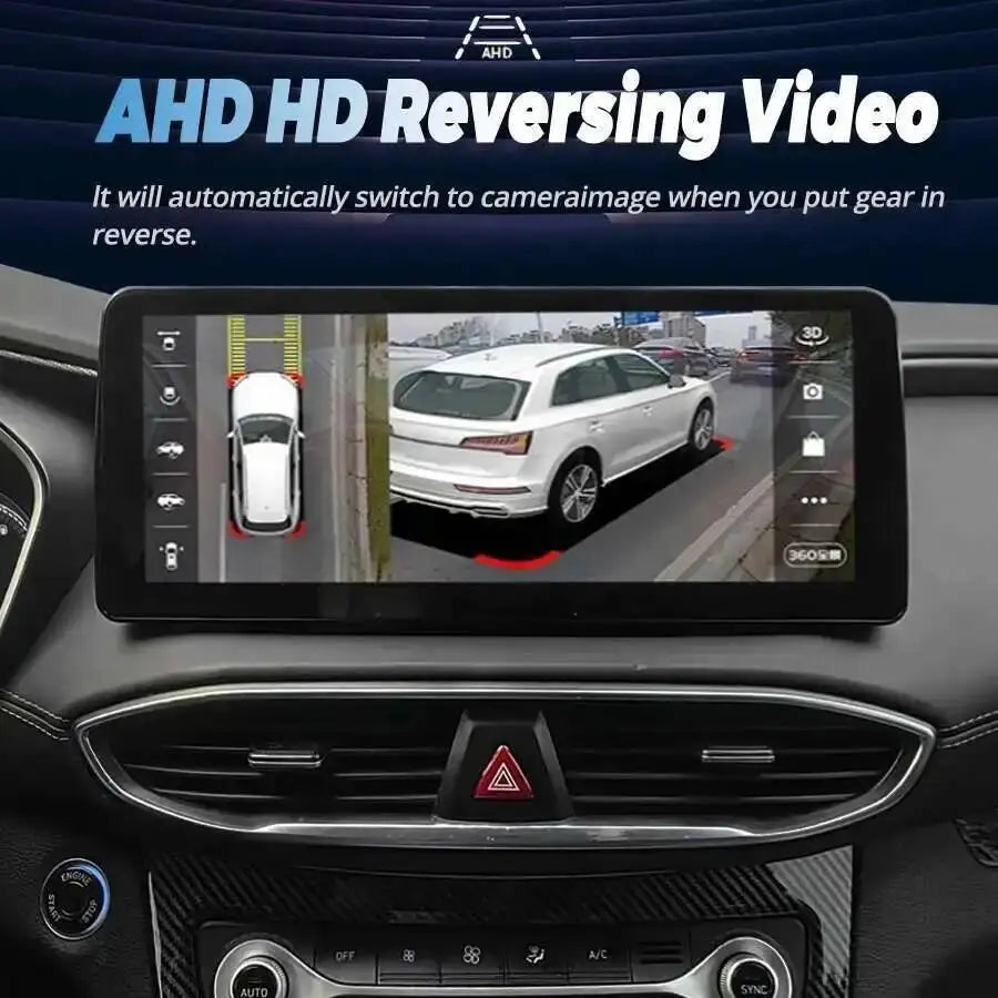 Android 15 For Hyundai Santa Fe 2017 2018 2019 2020 2021 Octa Core 12.3 Inch QLED DSP Car