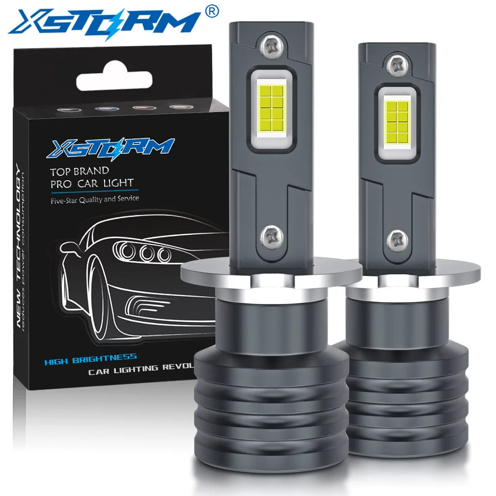 XSTORM H1 H3 Led Headlight Bulb Car Fog lights 20000LM Day Driving Light Auto H3 H1 Led La