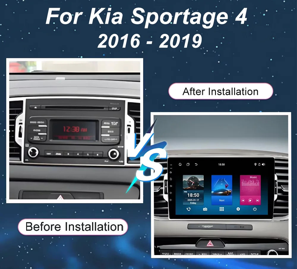 Android 16 Car Radio For Kia Sportage 4 2016 2017 2018 2019 Car Radio Multimedia Video Pla