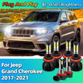 2/6Pcs 180W Car Headlight H11 Auto LED Lamp Fog Light Bulb H8 6000K For Jeep Grand Cheroke