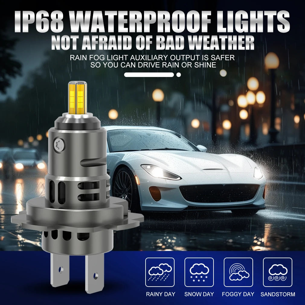 XSTORM H7 Led Headlights Canbus Bulb 300W 30000LM Headlamp Bulbs for Car 360 AutoLight Ass
