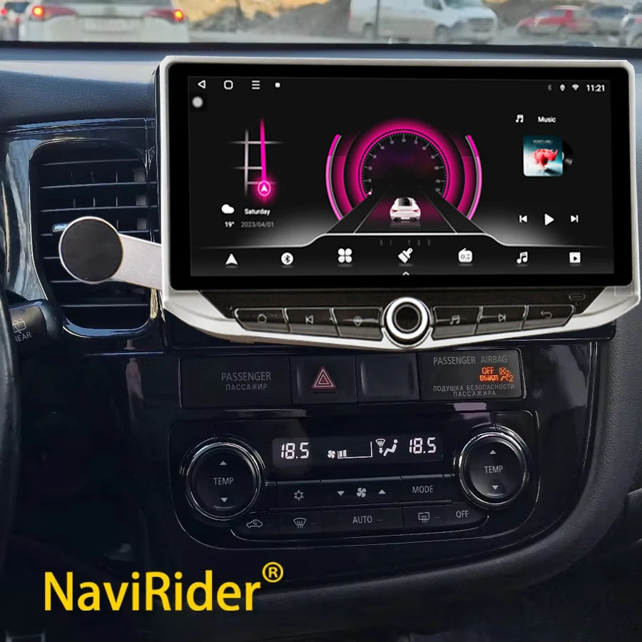 10.88" Screen Android 15 Video Player Carplay For Mitsubishi Outlander 2012 2018 Type-C Ch