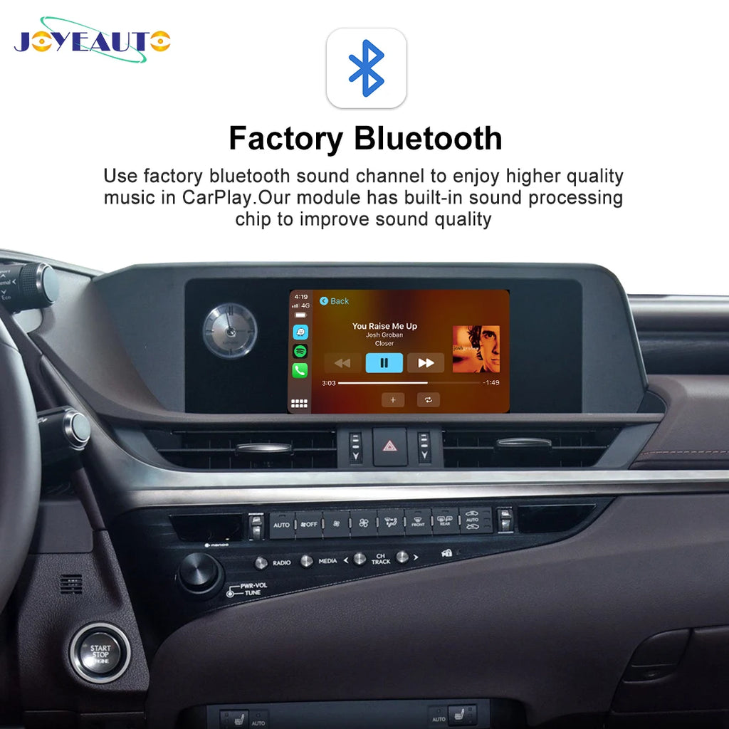 Wireless CarPlay Android Auto Interface Kit for Lexus 2016-2020 ES NX RX UX - Mirror-Link AirPlay Support Cam Retrofit