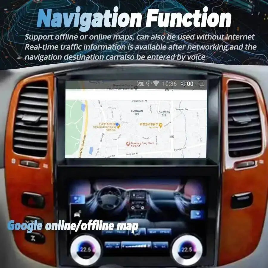 Android Auto GPS Navigation For Toyota Land Cruiser 100 LC100 Lexus LX470 2002-2007 Car Ra | AUTOKITSHOP