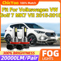 20000LM H8 H9 H11 Car Fog Lamps 60W Auto Fog Lights 12V 6000K White Fit For Volkswagen VW