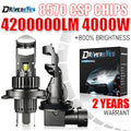 4000W H4 H11 Bi LED Projector Lens Car Headlight 16PC 8570 CSP H7 9005 HB3 9006 HB4 9012 H