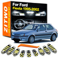 ZITWO 11Pcs LED Bulb Interior Map Dome Reading Plate Light Kit For Ford Fiesta M for Ford MK5 MK4 - Canbus LED Car Light
