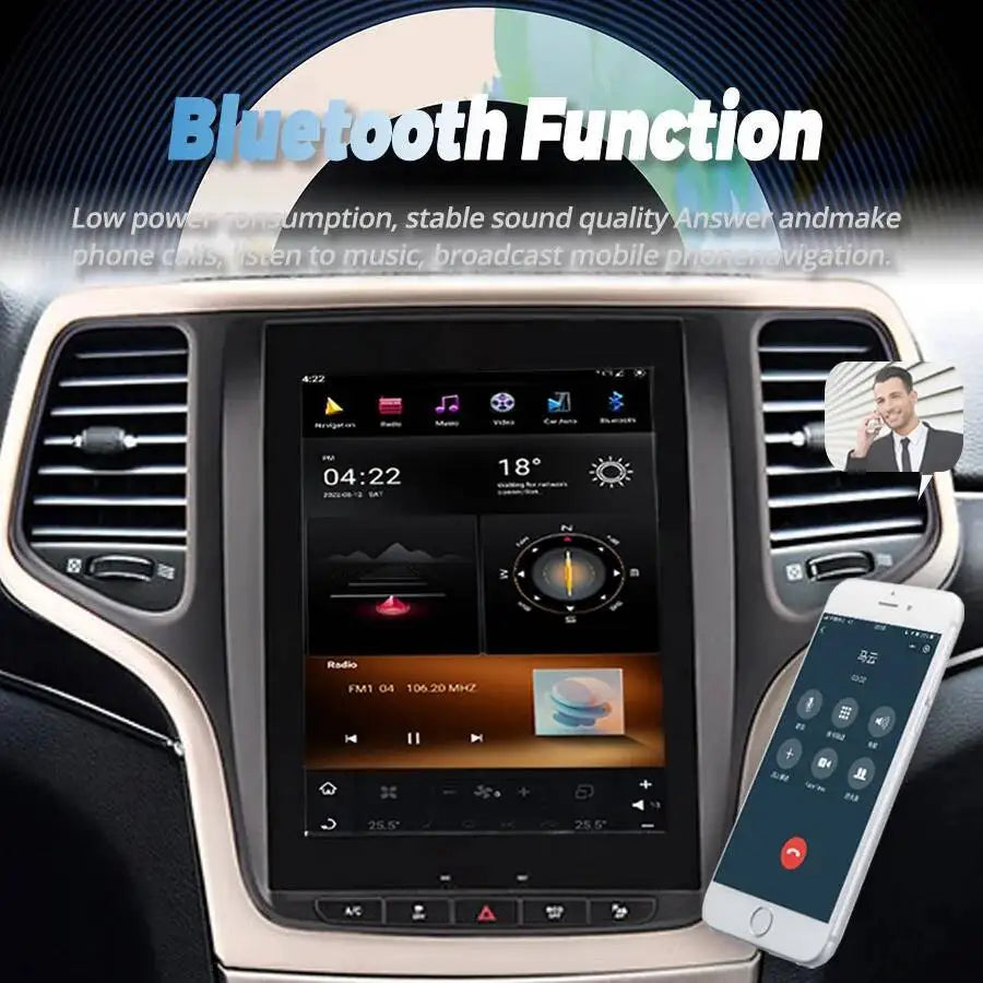 For Jeep Grand Cherokee 2010 2011 2012 2013 2014 2015 2016 2017 2018 2019 GPS Navi Head Un