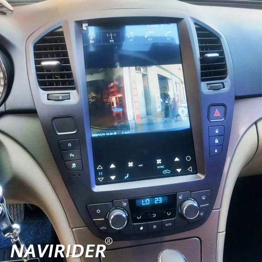 Android 15 12.8inch Carplay Car Video Stereo GPS Vertical Screen For Opel Insignia Buick R