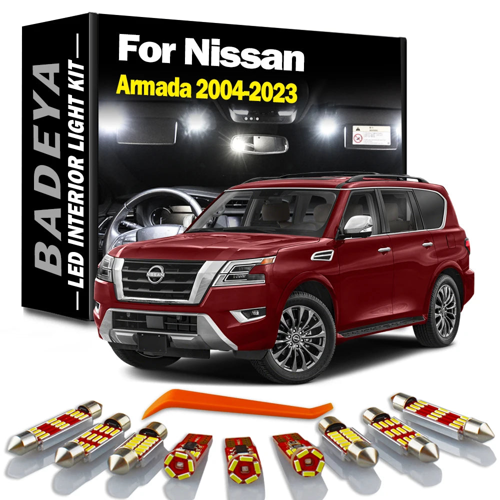 Canbus Vehicle Bulb Interior Map Reading Light Kit For Nissan Armada TA60 Y62 2004- 2018 2