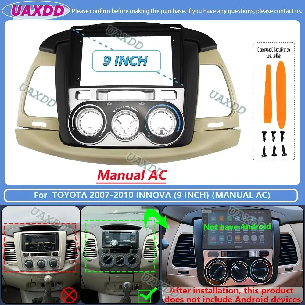 For 2007-2014 Toyota innova dvd radio android stereo frame panel fascia dashboard audio pl