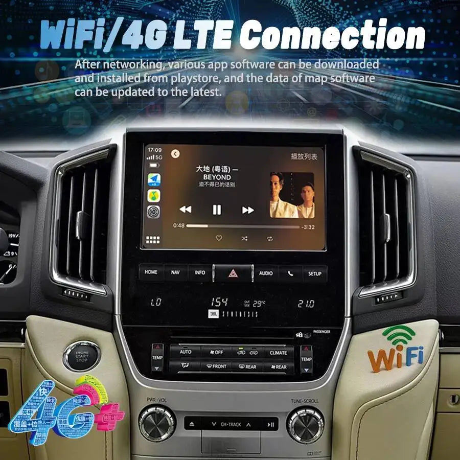 Toyota Land Cruiser 200 LC200 LC300 10" Android 13 Navigation Radio | AUTOKITSHOP
