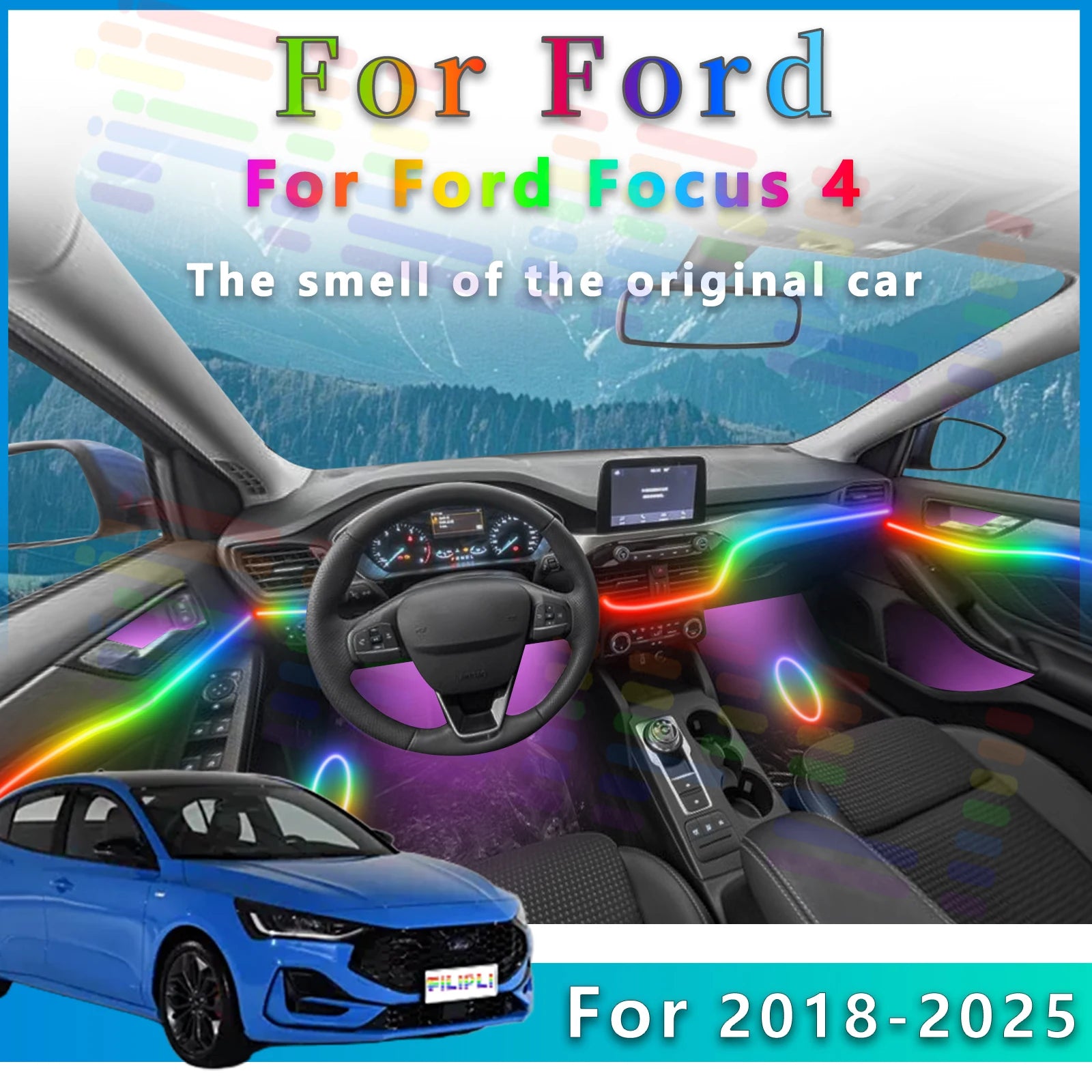 RGB - Ambient Light - for Ford - Car Interior Lighting | AUTOKITSHOP