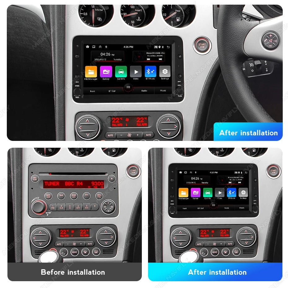 For Alfa Romeo 159 Brera Spider Sportwagon Android 15 Car Radio Carplay Central Multimedia