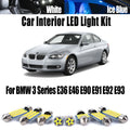 LED Interior Light Kit for BMW 3 Series E36 E46 E90 E91 E92 E93 Car Ceiling Bulbs Canbus LED Interior Map Dome Trunk ...