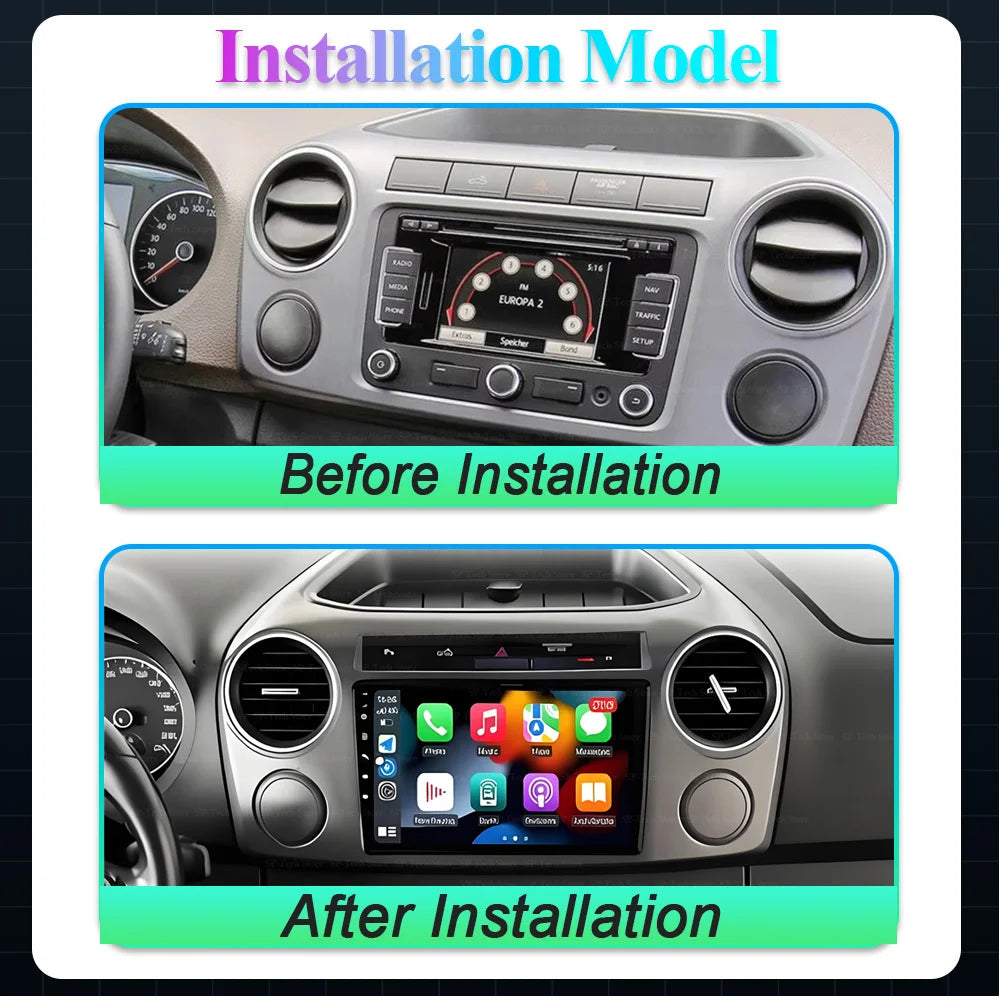 Car Radio Android 16 Carplay Auto For VW Volkswagen Amarok 2010 2011 2012-2016 2K QLED Vid | AUTOKITSHOP