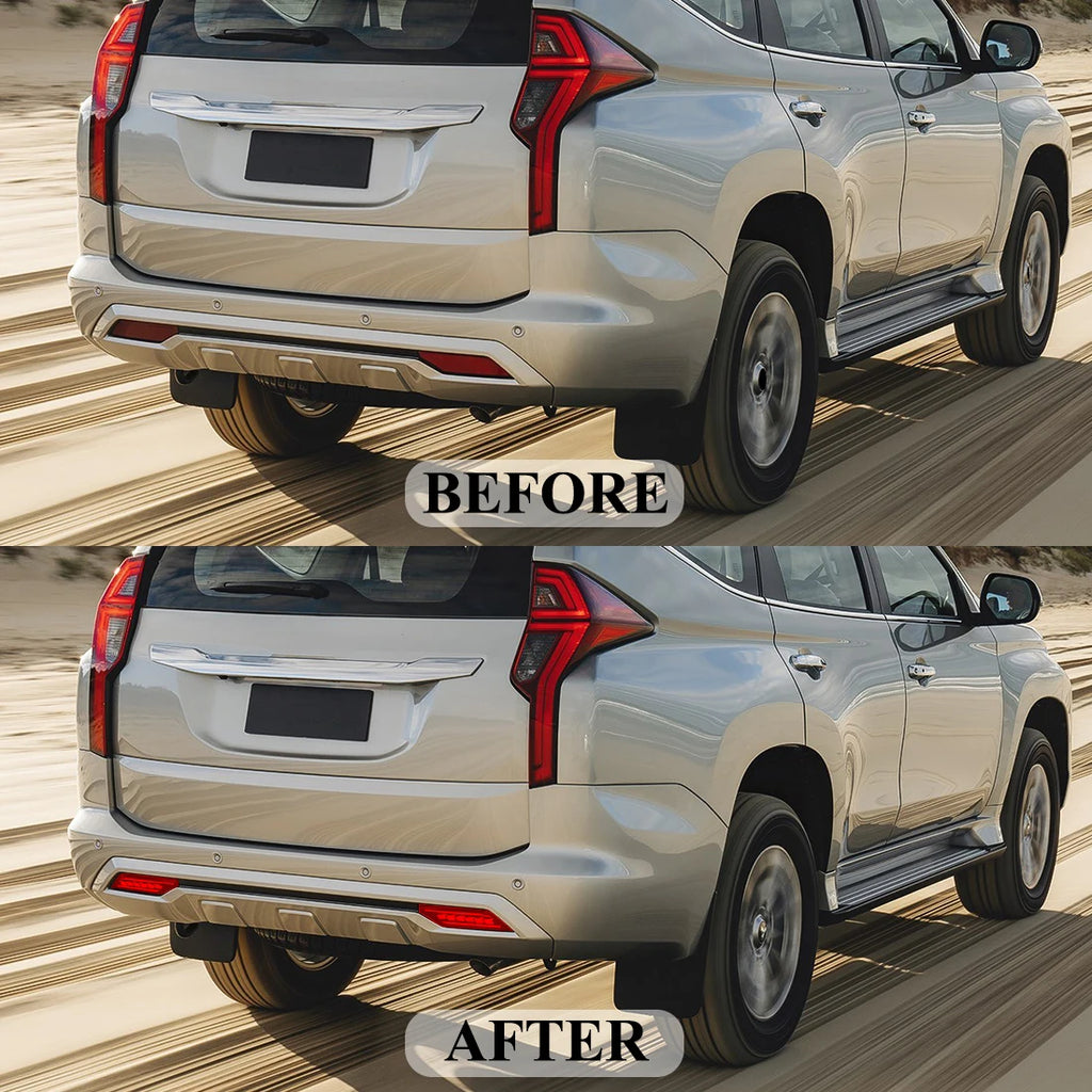 LED Bumper Reflector Lights For Mitsubishi Pajero Shogun Montero 2019 2020 2021 Dynamic Tu | AUTOKITSHOP