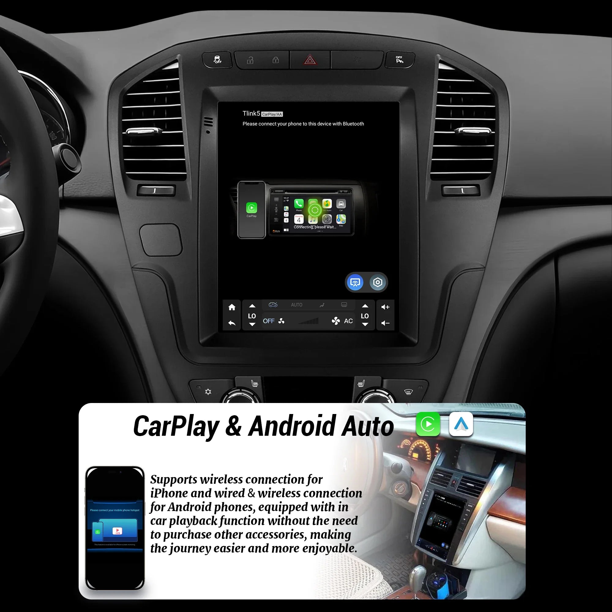 9.7inch For Buick Regal Opel Insignia 1 2009-2013 Android 14 Radio Car Radio Carplay Multi