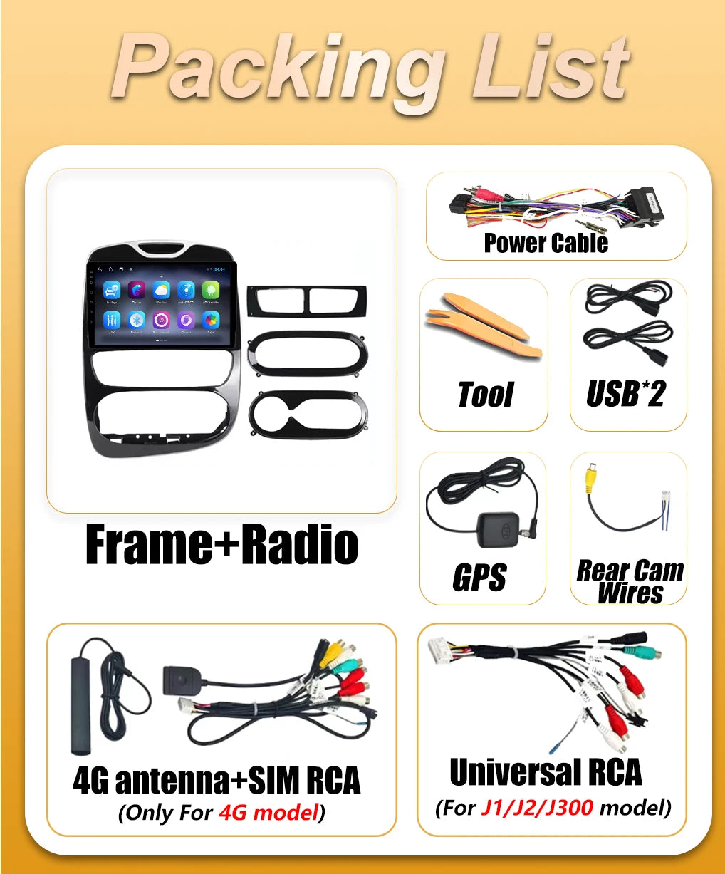 Android 16 Carplay For Renault Clio 4 BH98 KH98 2016 2017 2019 Video Auto BT Multimedia Pl | AUTOKITSHOP