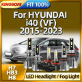 KINGSOFE Car LED Headlight Bulbs 46000LM H7 HB3 H8 Fog Lamp For HYUNDAI i40 VF 2015 2016 2