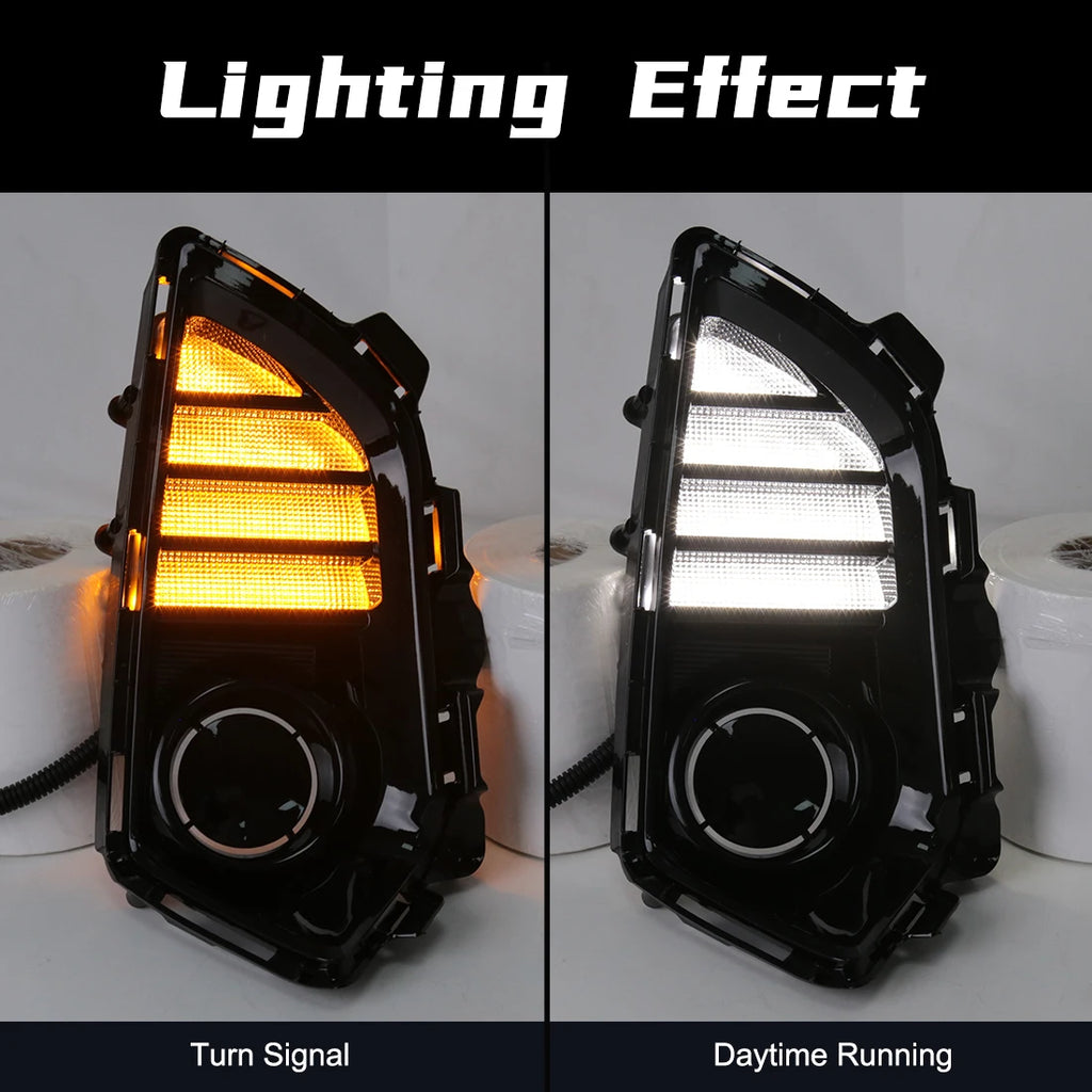 DLAA Led Fog Lamp DRL For Toyota Yaris Ativ Vios 2022 2023 Daytime Running Lights Front Bu | AUTOKITSHOP