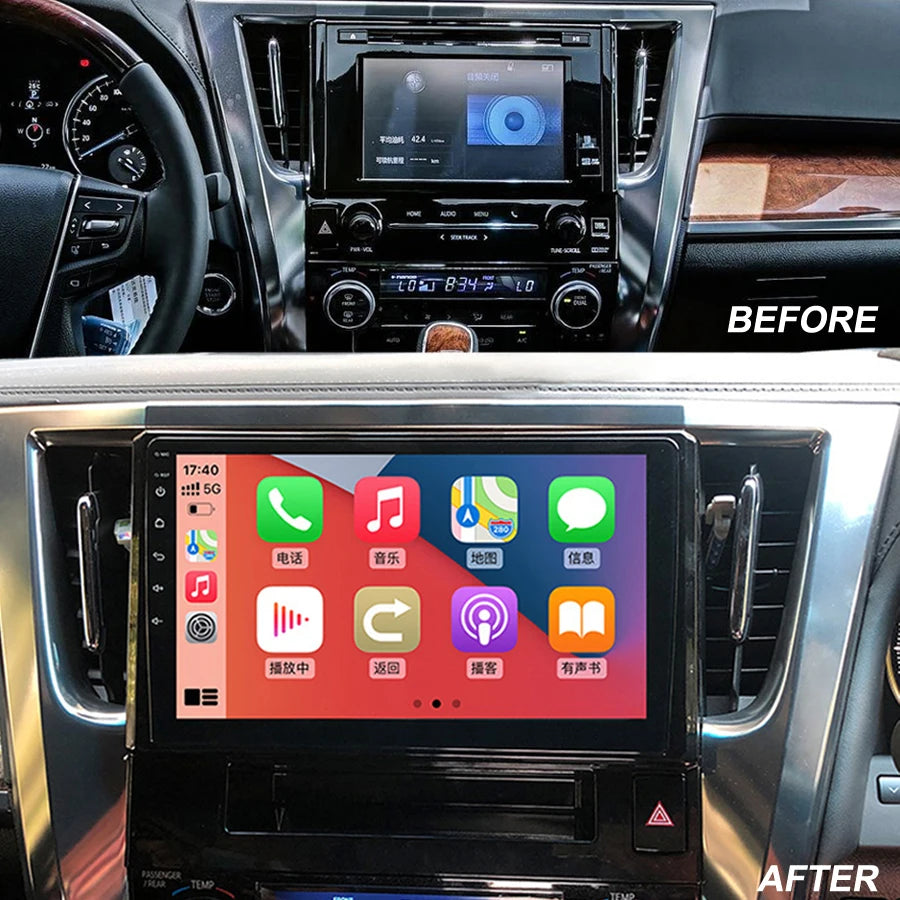 For Toyota Alphard Vellfire 30 2015 -2020 Android 13 Car Auto Multimedia Video Player Ster | AUTOKITSHOP