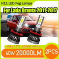 Plug and Play H11 H8 H9 6000K White Fog Lights 20000LM High Power LED Fog Lamps Bulbs 12V