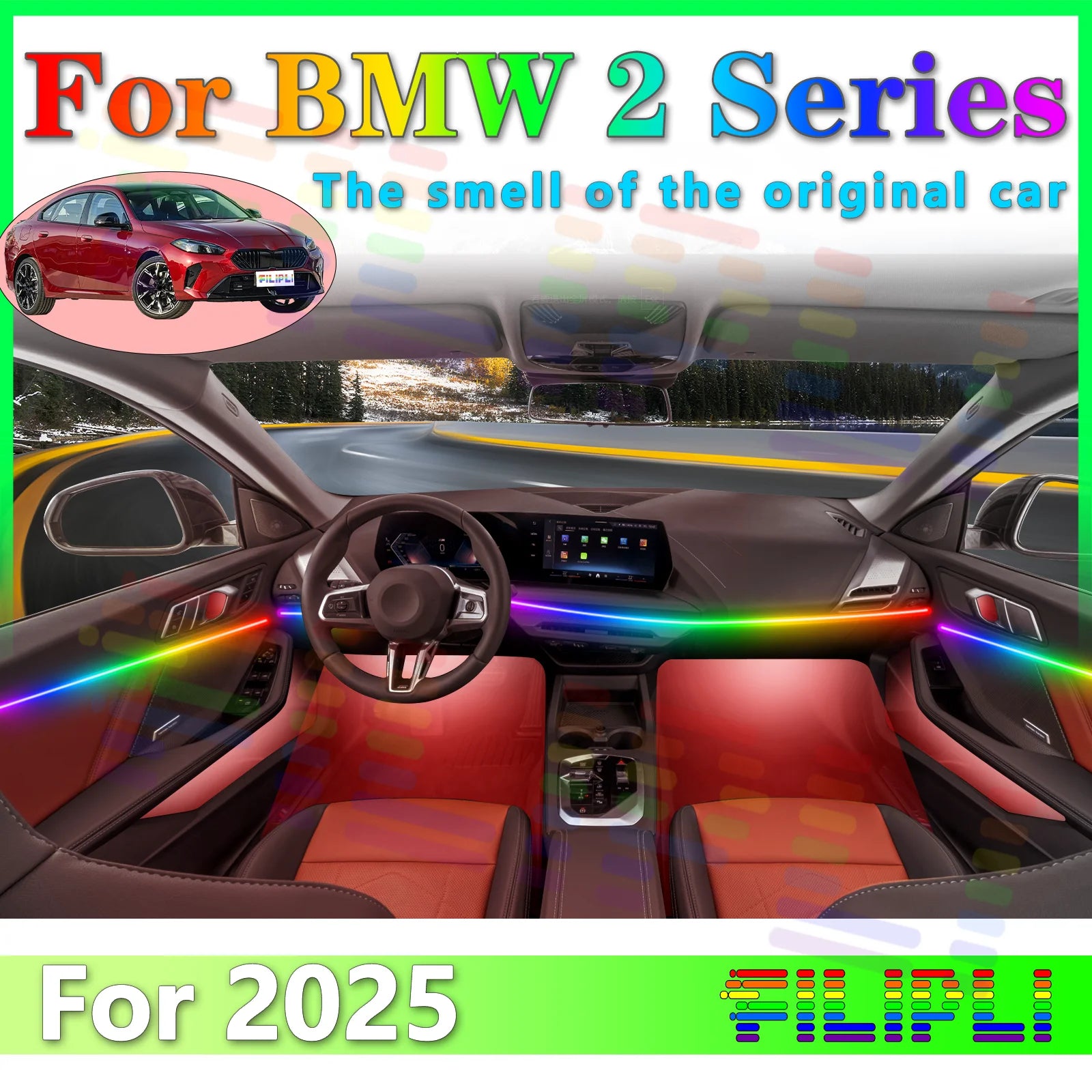 RGB - Ambient Light - for BMW F78 - App Control - Car Interior Lighting | AUTOKITSHOP