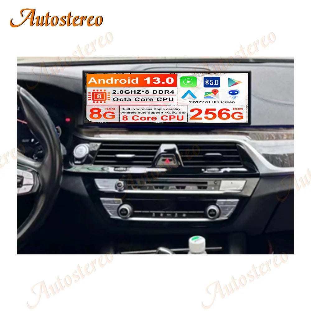 ID8 14.9 Inch Android 13 Carplay For BMW 6 6GT G32 EVO 2018 2019 Car Multimedia Player GPS