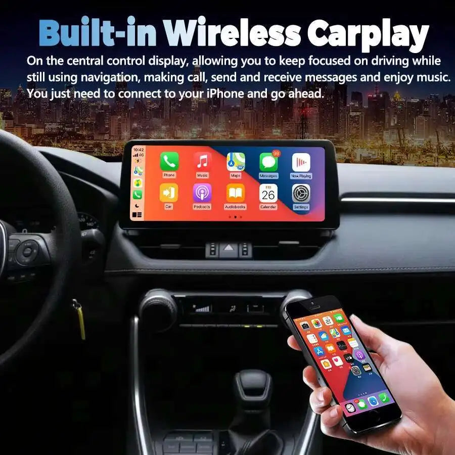 12.3 Inch Screen For Toyota RAV4 Prime XSE 2021 2022 Android 15 Car Radio GPS Navigation M | AUTOKITSHOP