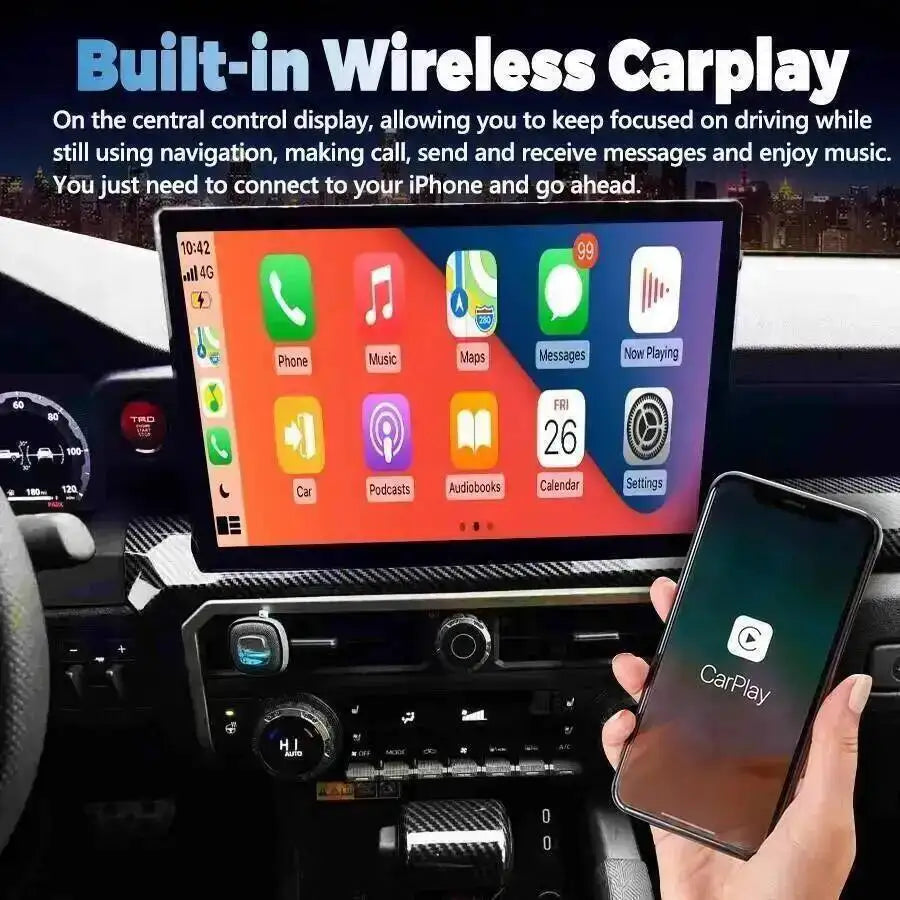 12.3inch Android Screen Car Radio For TOYOTA TACOMA 2024 2025 Multimedia Video Player CarP | AUTOKITSHOP