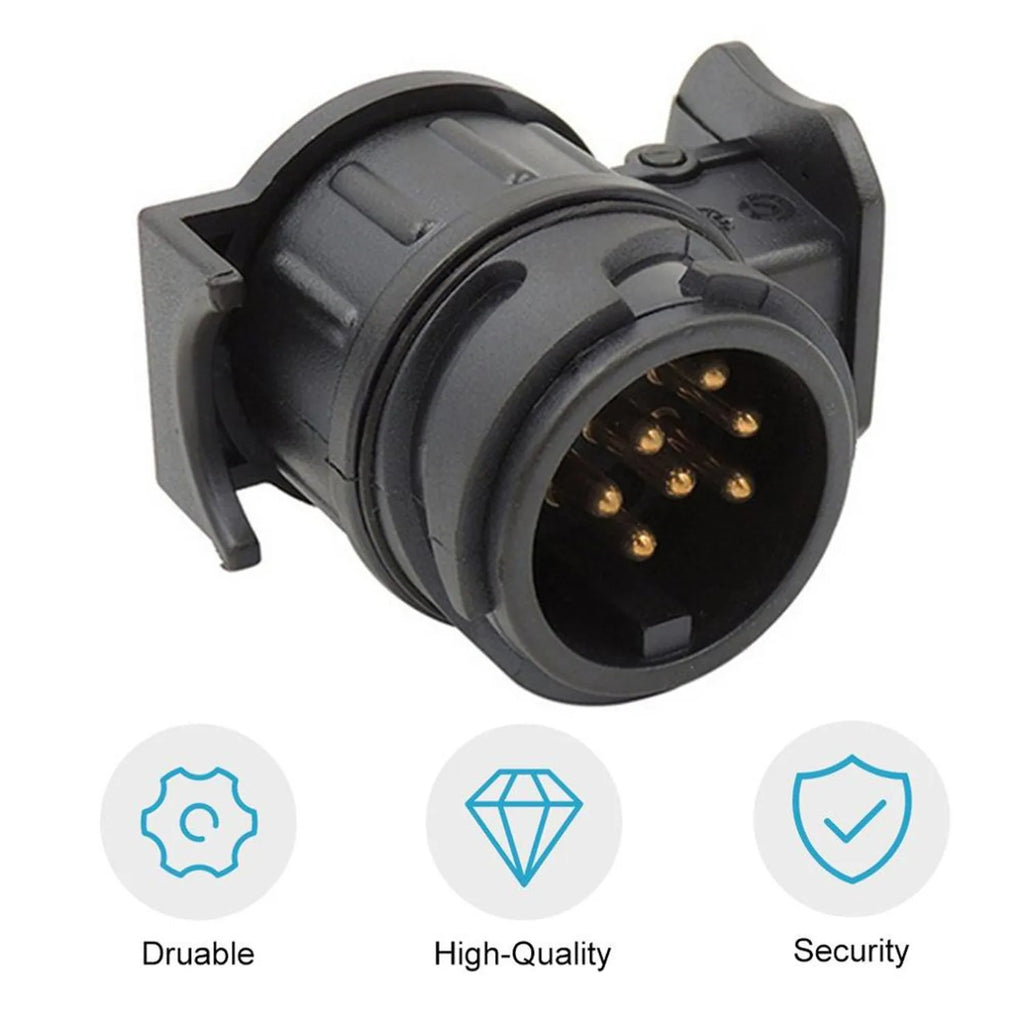 SINOCMP 1pcs 13 Pin To 7 Pin Plug Adapter Car Trailer Truck Caravan Towbar Socket Converte