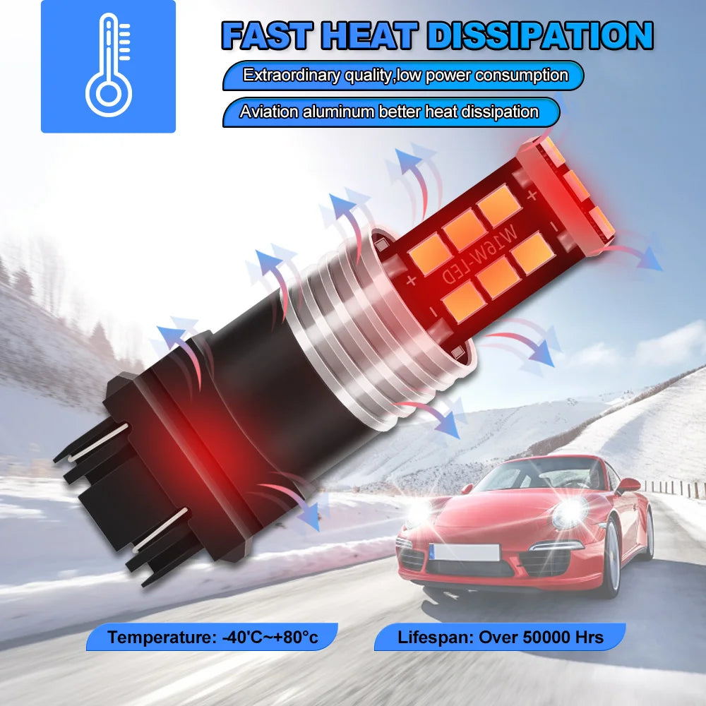 6000K White Reverse Light T25 3157 P27/7W 12V For Chevrolet C1500 1988 1989 1990 1991 1992