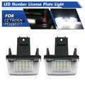 BEVINSEE 2pcs LED Licence Number Plate Lights For Citroen C5 01-08 C4 Grand Picasso 2006-2