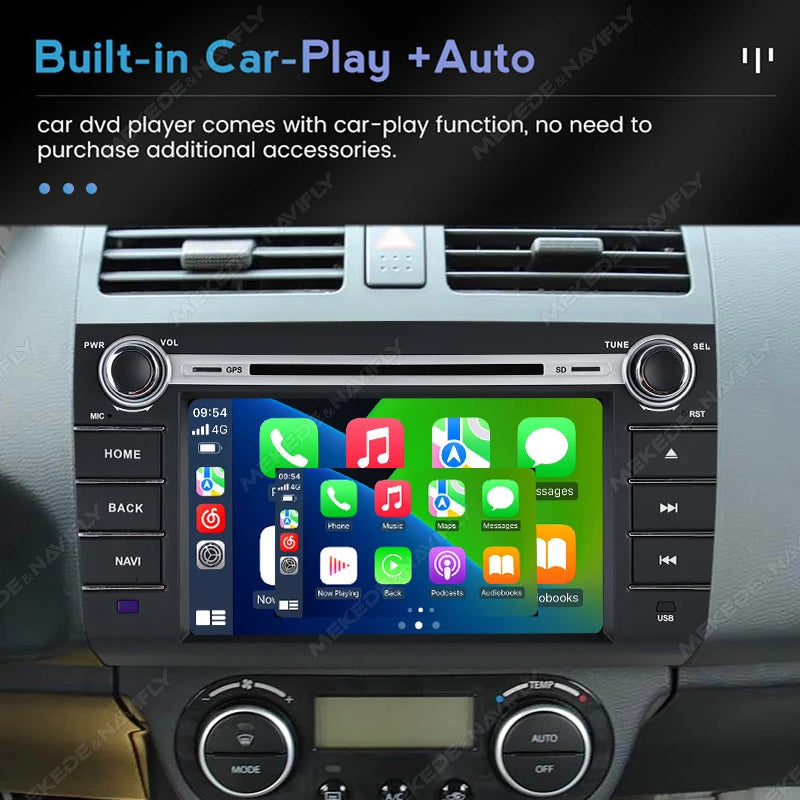 Android 15 Car Radio For Suzuki Swift 2003-2010 8" Screen Multimedia Player GPS Intelligen