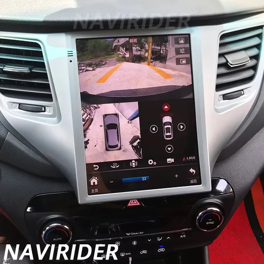 9.7inch Android 14 For Hyundai Tucson 2017 2016 Vertical Screen Car Radio Multimedia Video