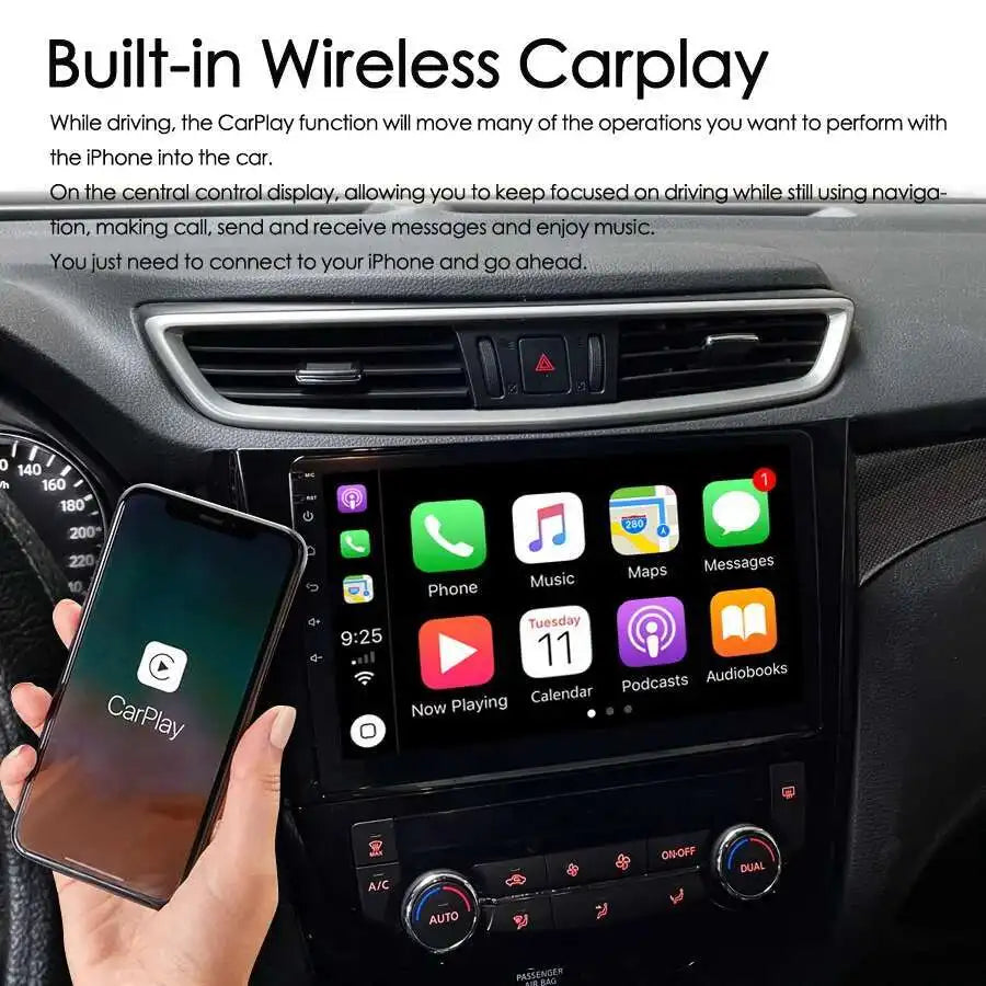 Car Multimedia Auto Radio For Nissan Qashqai J11 X-Trail 3 T32 2013-2017 Android 15 Carpla