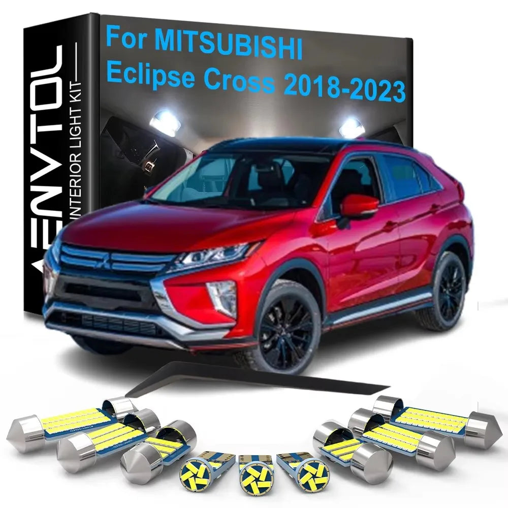 13-Piece LED Interior Light Kit for Mitsubishi Eclipse Cross - Canbus Error-Free Bulbs | AUTOKITSHOP