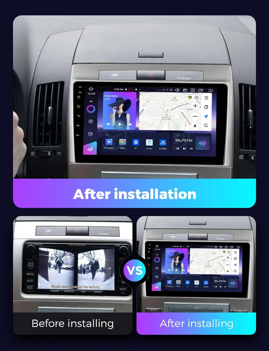 Android 13 Car Radio Stereo for Toyota Corolla Verso AR10 2004 - 2009 Wireless Carplay QLE | AUTOKITSHOP