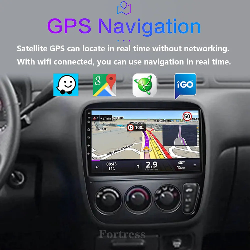 Android 16 Car Radio For Honda CRV CR-V 1995 1996 1997 1998 1999 2000 2001 Multimedia Vide