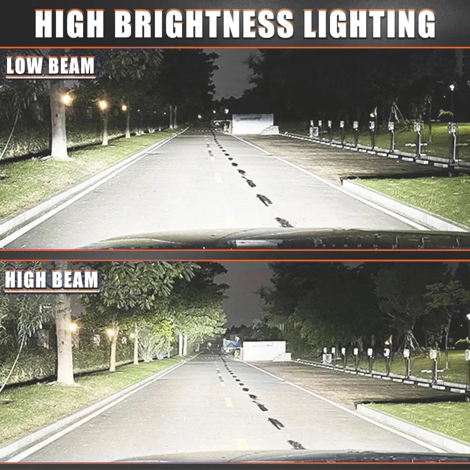 H7 Led 360 4 Sided Car LED Headlight 1300000LM 1000W Canbus 1:1 Plug and Play Turbo Wirele