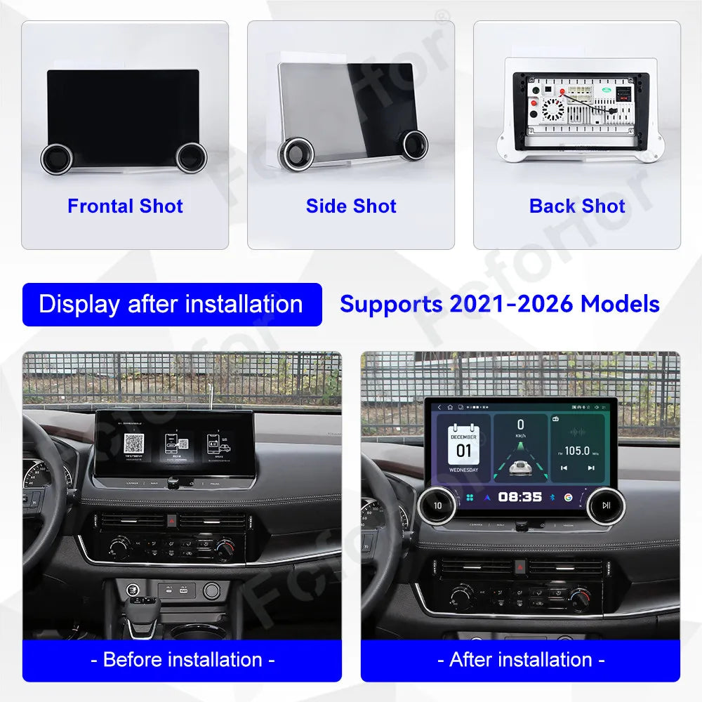 Ultra Clear HD Touch 11.5 Inch Android 15 Wireless CarPlay Android Auto GPS Navi Stereo He