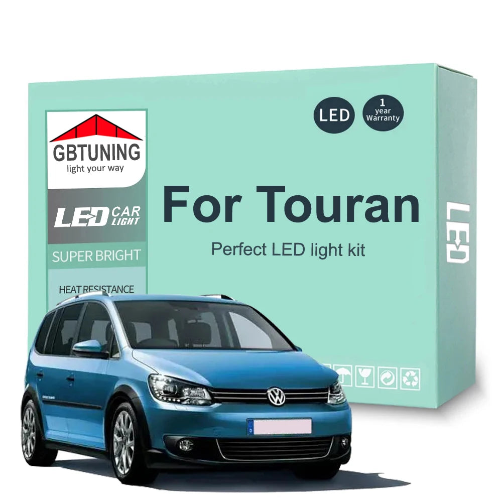 LED Interior Light Kit for Volkswagen VW Touran 1T1 1T2 1T3 5T1 2003-2018 - Canbus Dome Map Door Trunk Bulbs | AUTOKI...