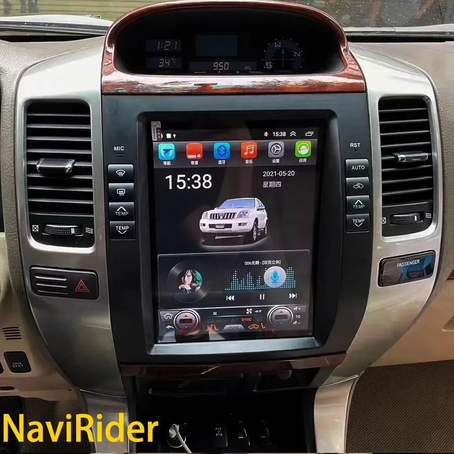 For Toyota Land Cruiser Prado 120 Lexus GX470 Car Radio Multimedia Player Carplay GPS Touc