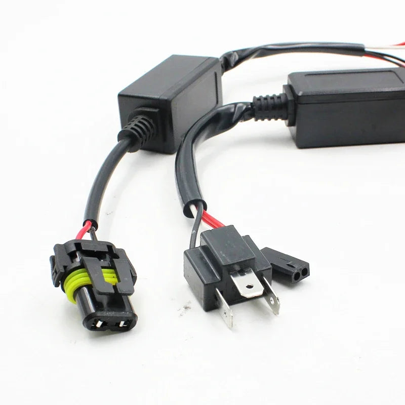 H4 HID Relay Harness HI/LO bi Xenon Wiring Wire 12v auto wire adapter socket connector for