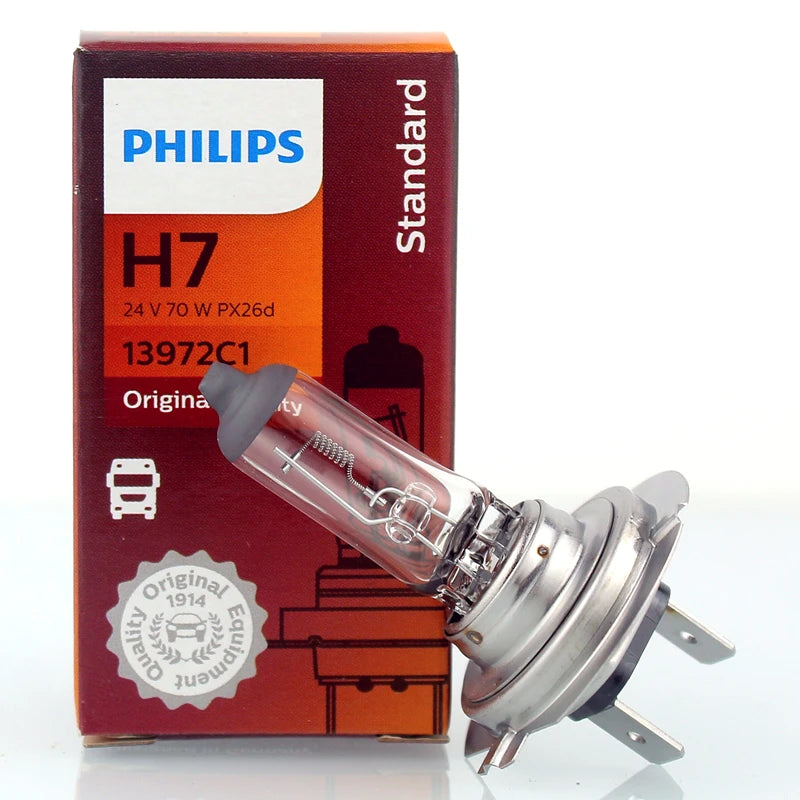 Philips 24V Truck Headlight Bulb H7 24V 70W PX26d 13972C1 Original Quality