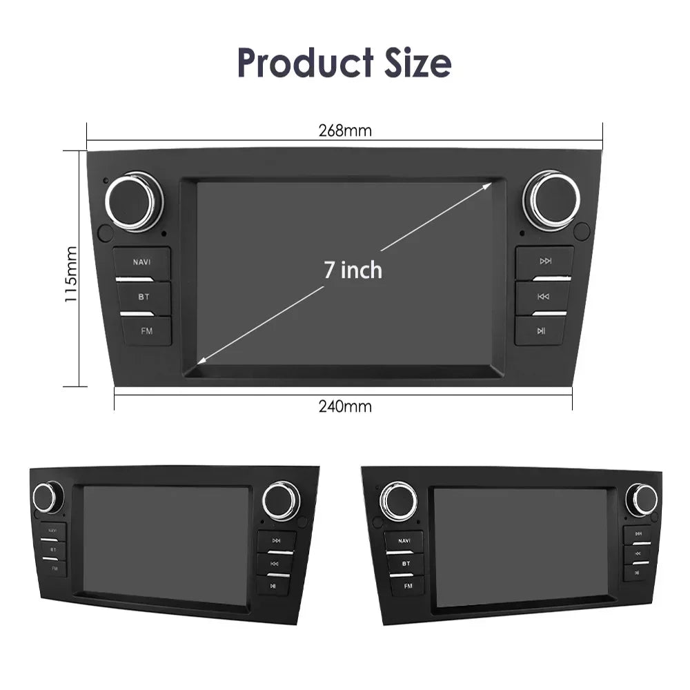 For BMW 3 Series E90 E91 E92 E93 2006-2012 Android Auto Radio Wireless Carplay Multimedia