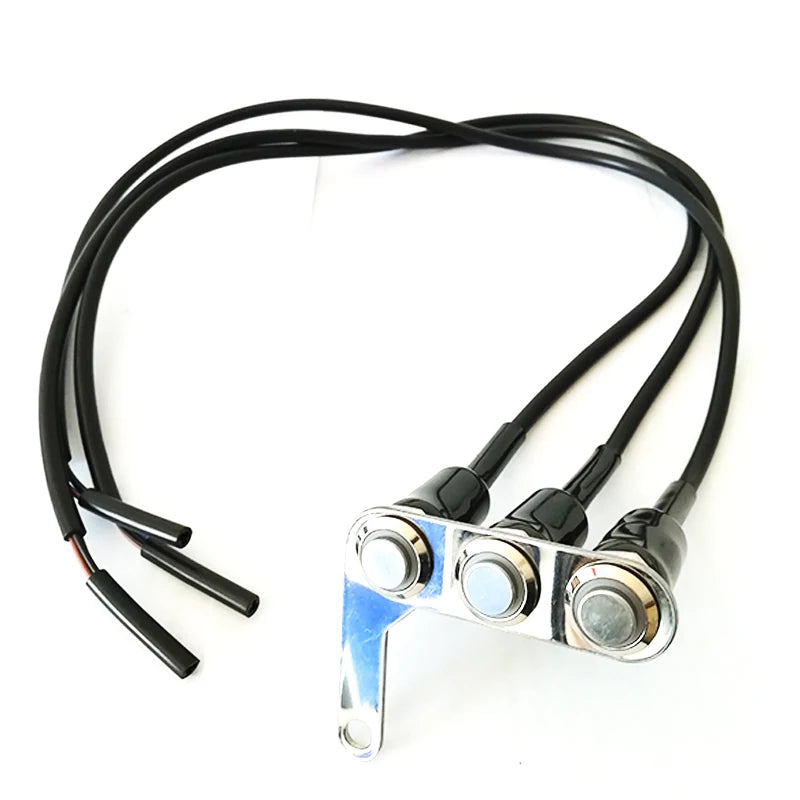 Left Motorcycle Switch Momentary Latch Button for Fog Light Horn Engine Kill Waterproof Sw