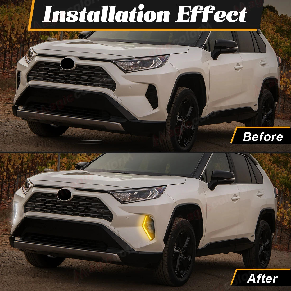 For Toyota RAV4 RAV 4 2019 2020 2021 2022 2023 2024 DRL Car Daytime Running Lights LED Tur | AUTOKITSHOP